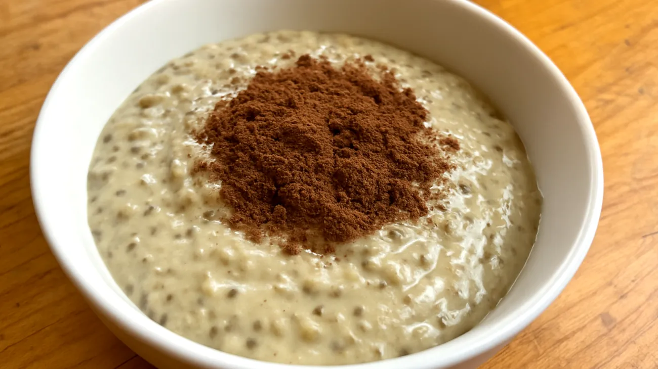 Budino di semi di canapa e carruba"