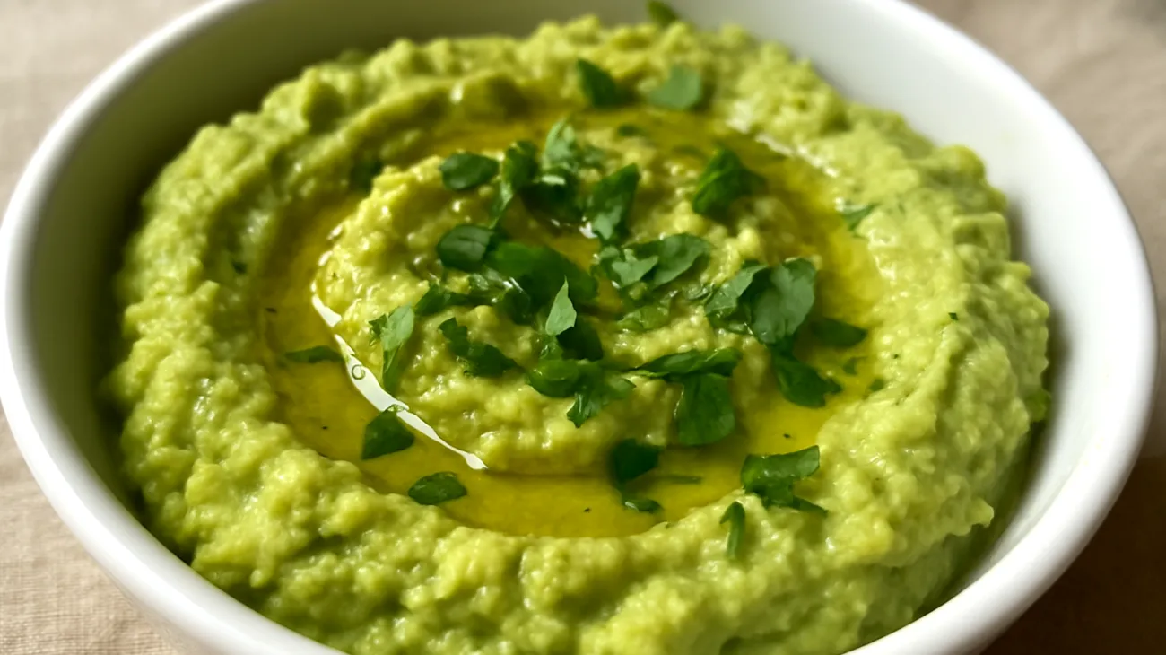 Hummus di lenticchie rosse e avocado"