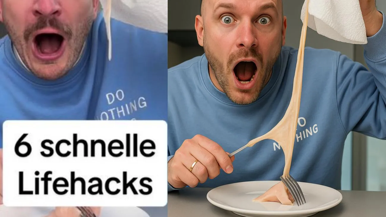 6 schnelle Lifehacks💡 Welcher ist euer Favorit? 👇 1. Butter Hack 2. Geflügel Hack 3. Messbecher Hack 4. Mülltüten Hack 5. Toast Hack 6. Dosen Hack"