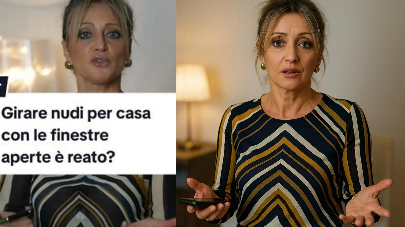 Girare nudi per casa con le finestre aperte è reato? #reato #dirittopenale #avvocatopenalista"