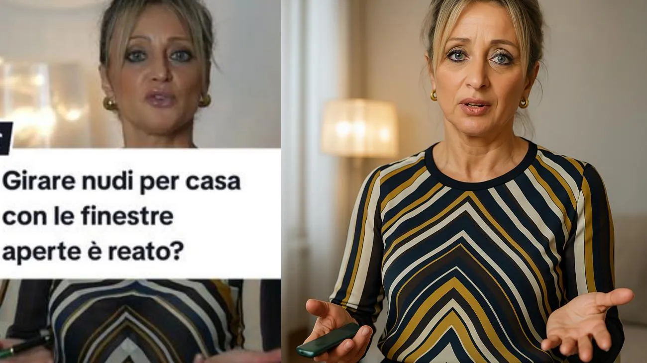 Girare nudi per casa con le finestre aperte è reato? #reato #dirittopenale #avvocatopenalista"