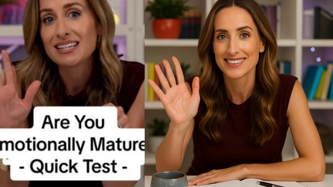 👉Quick Test - Wie viele kannst du mit Ja beantworten? Emotionale Reife zeigt sich in den leisen Entscheidungen, die du jeden Tag triffst - wie andere ihre Gefühle fühlen zu lassen, ohne sie reparieren zu wollen, deine Fehler ohne Abwehrhaltung zu besitzen und zu wissen, dass dein Wohlbefinden auch zählt. Es geht nicht darum, perfekt zu sein. Es geht darum, zu jemandem heranzuwachsen, der mit Unbehagen umgehen kann, in Beziehungen geerdet bleibt und mit Selbstrespekt führt. Wenn das bei dir ankommt, bist du wahrscheinlich weiter, als du dir selbst zugestehst. Für mehr Werkzeuge, um diese innere Stärke aufzubauen, mein millionenfach verkaufter Bestseller *Why Has Nobody Told Me This Before?* Und mein New York Times Bestseller, *Open When,* zeigen dir beide, wie du die benötigten Werkzeuge nutzt und führen dich an den Tagen, an denen du es am meisten brauchst."