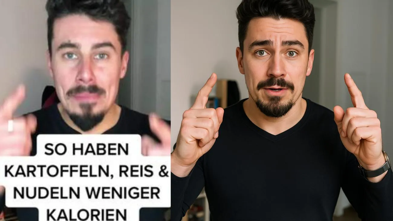 Mit diesem Trick haben Kartoffeln, Reis & Nudeln weniger Kalorien! #kalorienarm #fy #viral #foryoupage #kaloriendefizit #stärke #nudeln #reis"