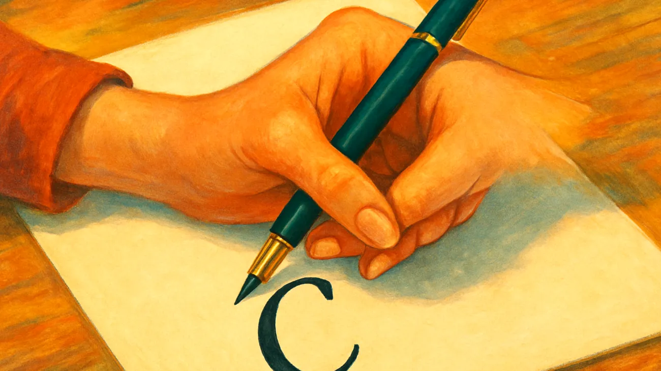 Come scrivono la lettera C le persone affidabili"