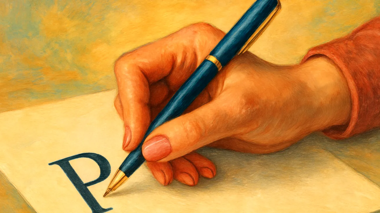 Come scrivono la lettera P le persone rispettose"