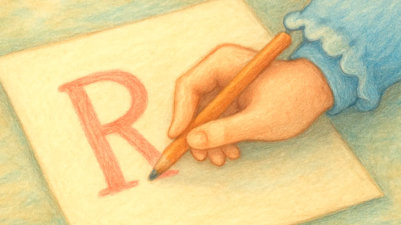 Come scrivono la lettera R le persone affascinanti"