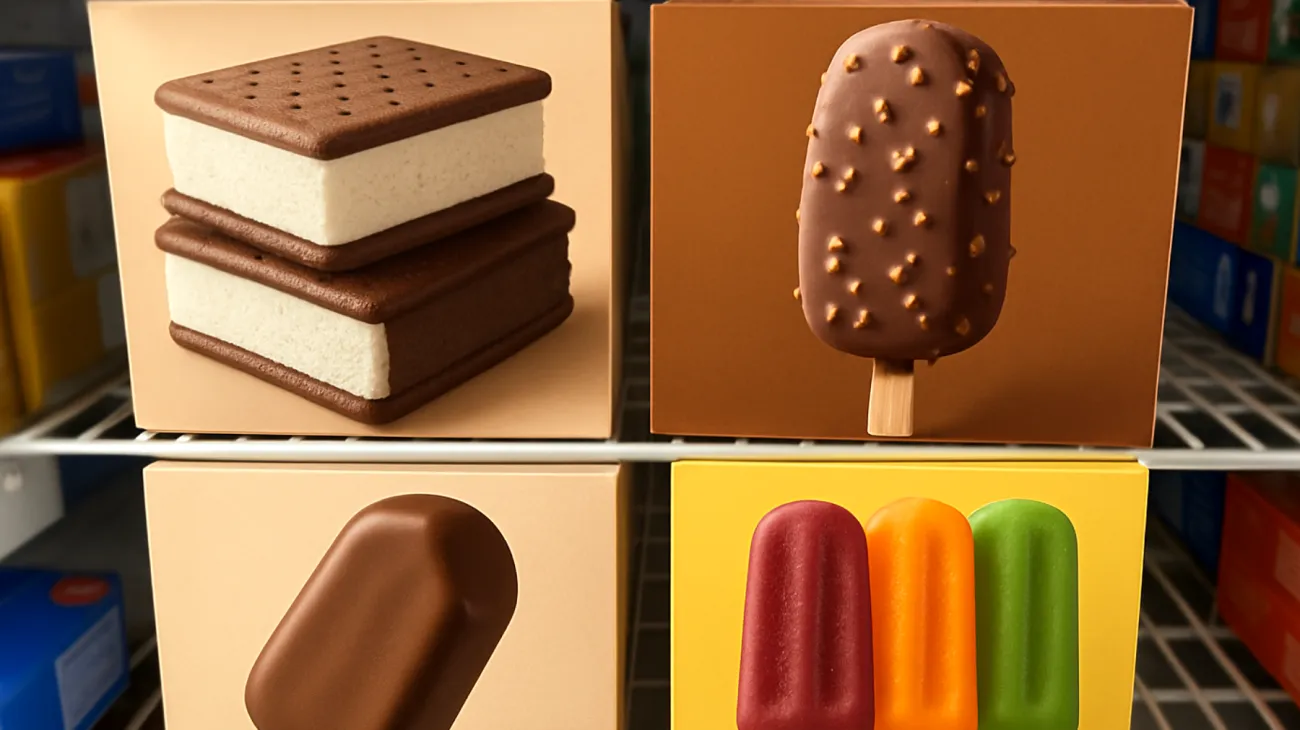 Ice creams and popsicles"