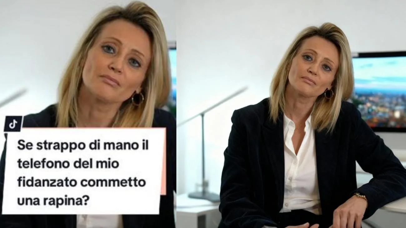 Se strappo di mano il telefono del mio fidanzato per leggere i messaggi commetto una rapina? #rapina #spiaretelefono"