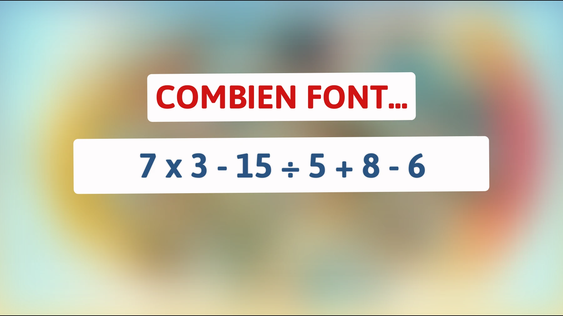 Ce test mathématique impossible : seulement 1% des gens peuvent résoudre cette énigme complexe ! Êtes-vous à la hauteur ?"