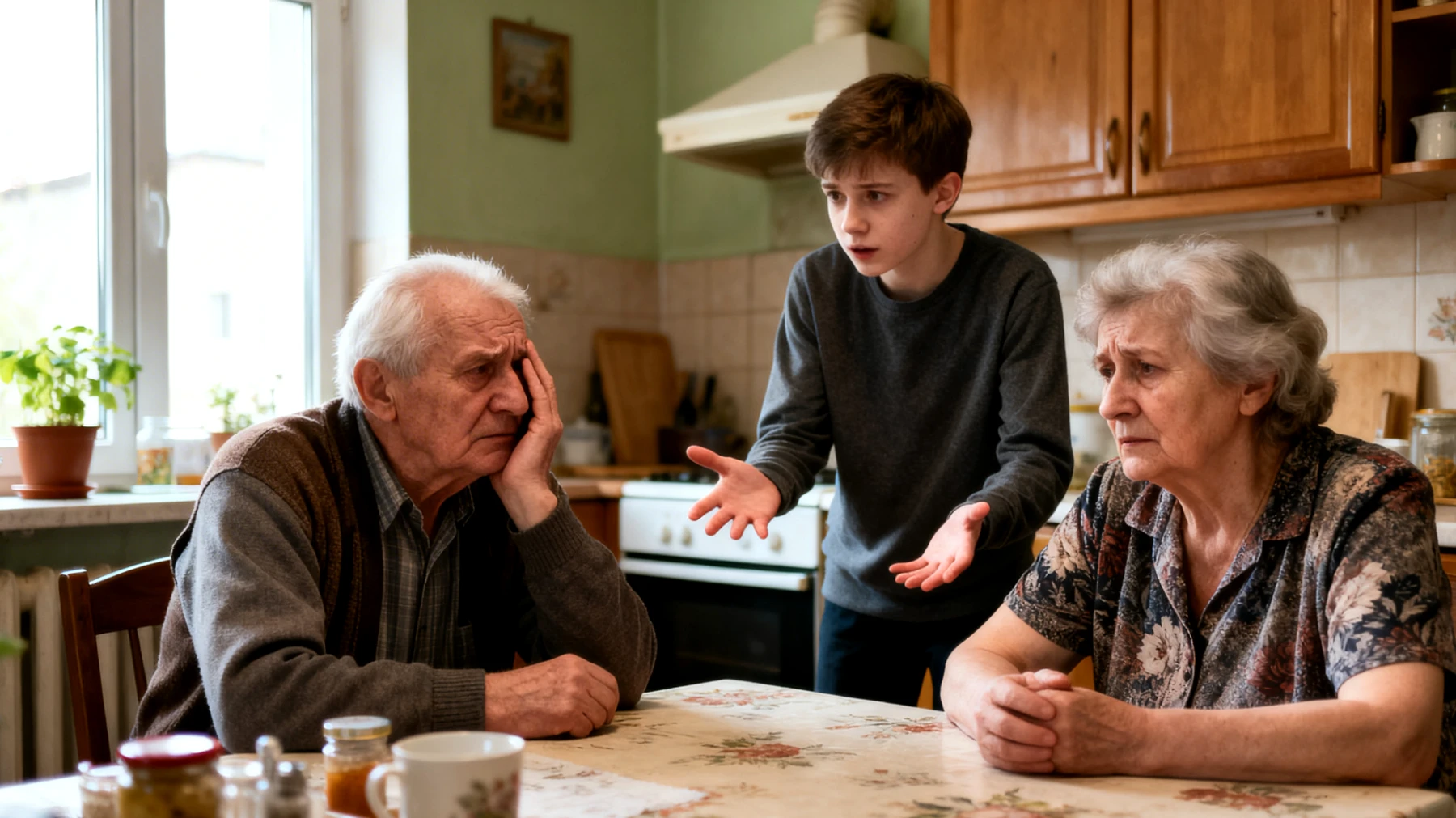 Dziadkowie mają trudności w ustalaniu jasnych granic z dorosłymi wnukami, którzy oczekują wsparcia finansowego i pomocy, podczas gdy dziadkowie czują się wykorzystywani i nie potrafią odmówić, co prowadzi do napięć i niejasnych oczekiwań z obu stron"