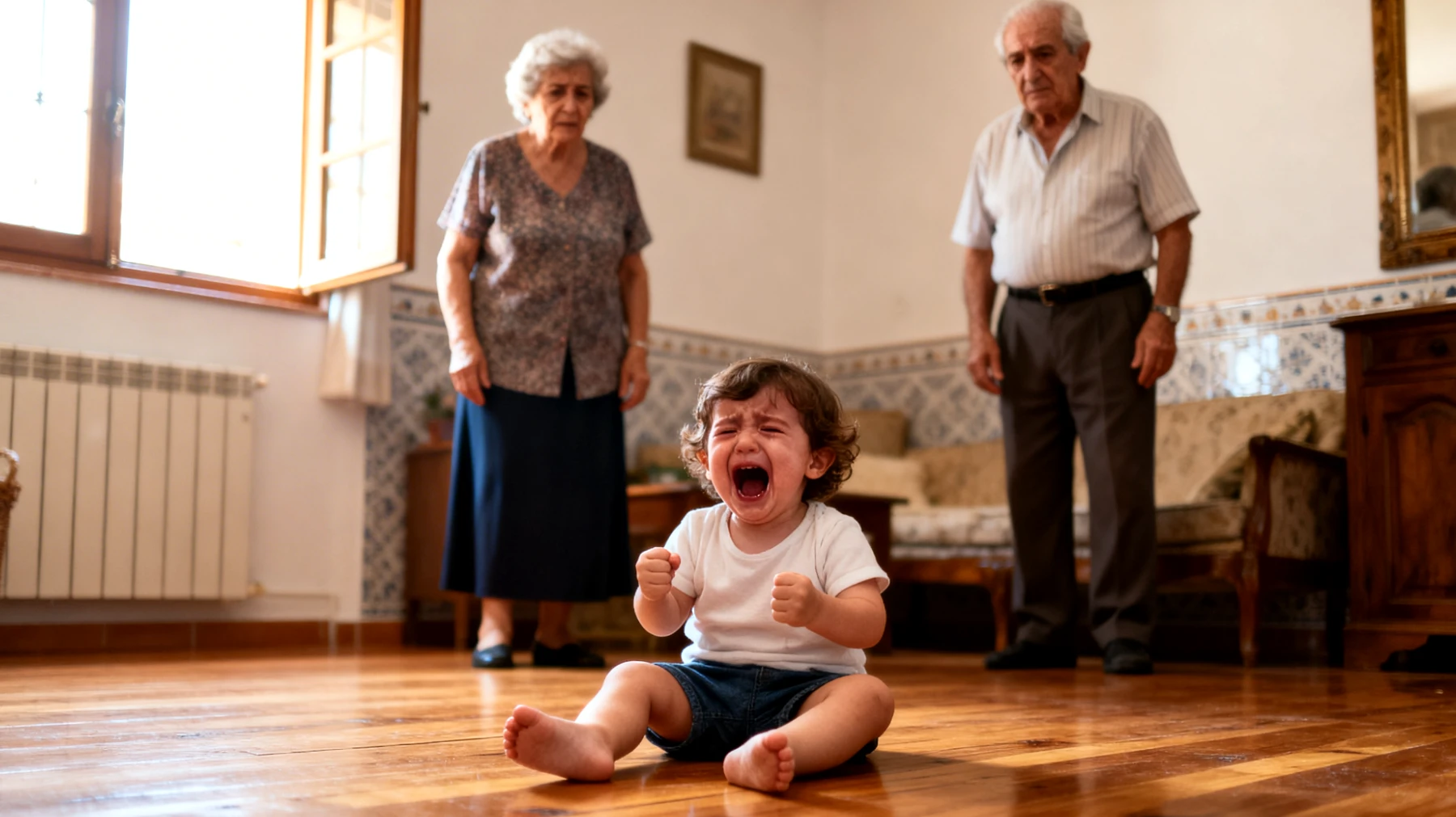 Los abuelos observan que sus nietos pequeños reaccionan con llanto intenso, rabietas y conductas agresivas cada vez que no obtienen lo que desean o cuando una actividad no sale como esperaban. Los abuelos no saben cómo responder a estas reacciones sin ceder ni agravar la situación."