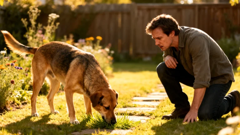 Il cane adulto tende a mangiare erba, terra o altri elementi presenti in giardino, comportamento che può indicare carenze nutrizionali, nausea o semplicemente abitudini acquisite, ma che rischia di causare intossicazioni o problemi gastrointestinali se le piante o il suolo contengono sostanze nocive o pesticidi."